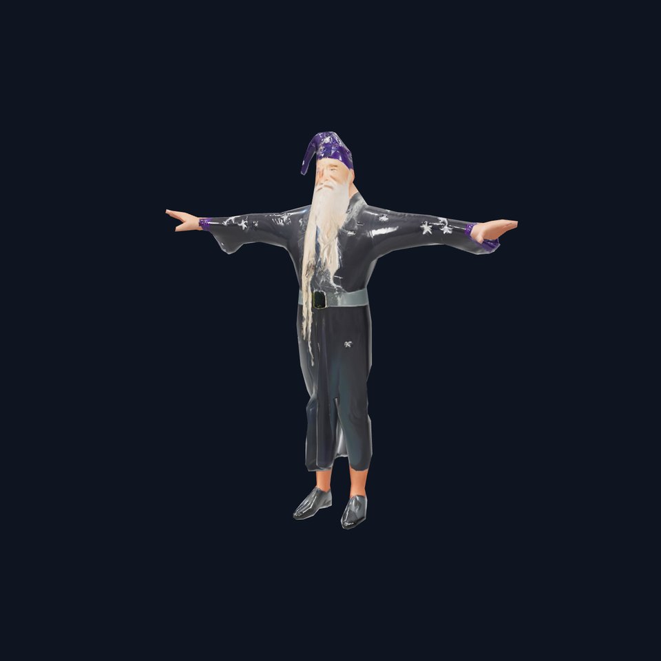 Wizard Character Model Pack with Detailed Textures